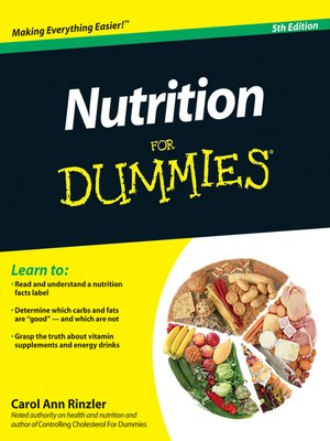 cover image of Nutrition For Dummies